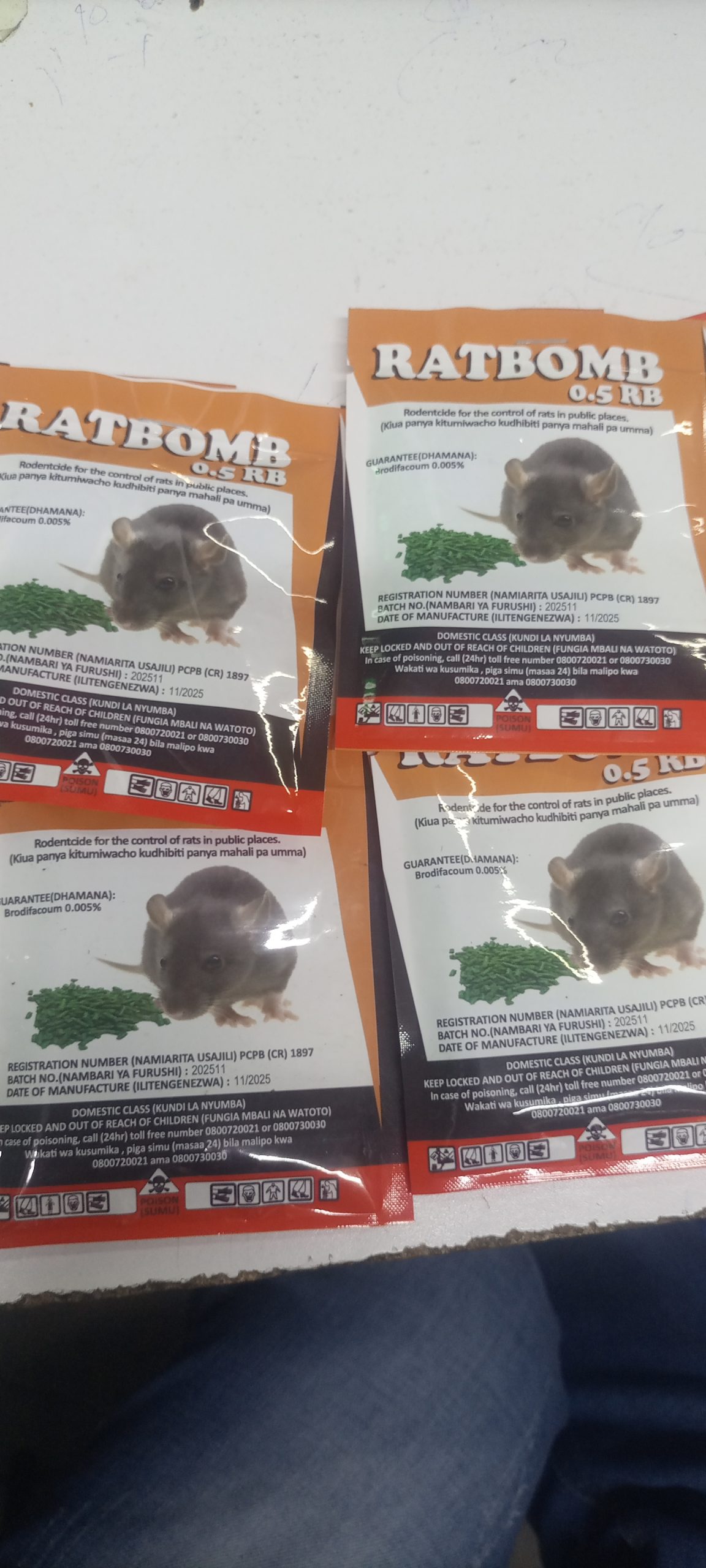 Ratbomb rat pallets