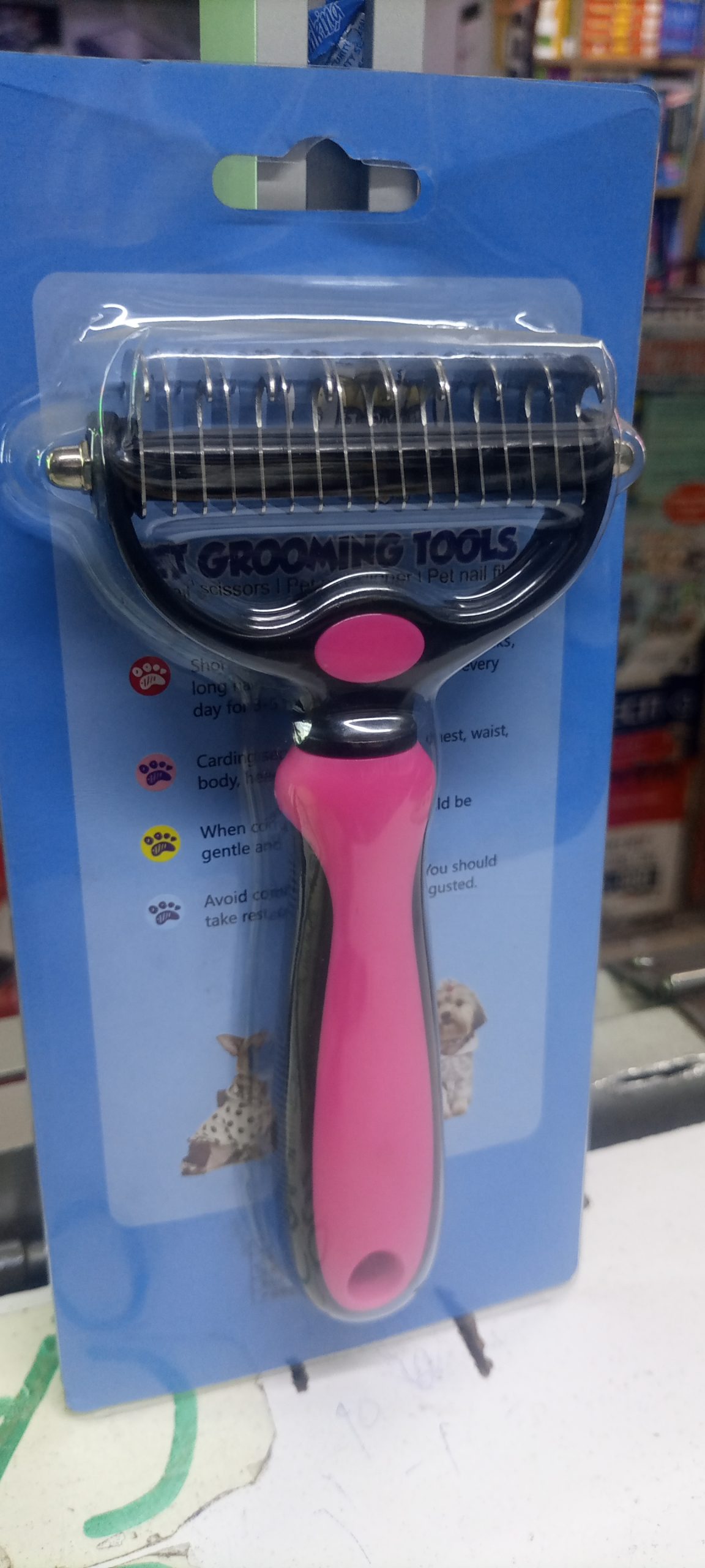 Pet grooming comb