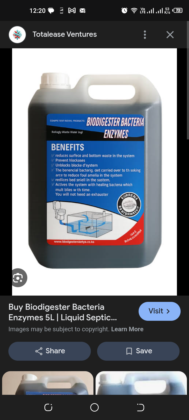 BIODIGESTER BACTERIA ENZYMES
